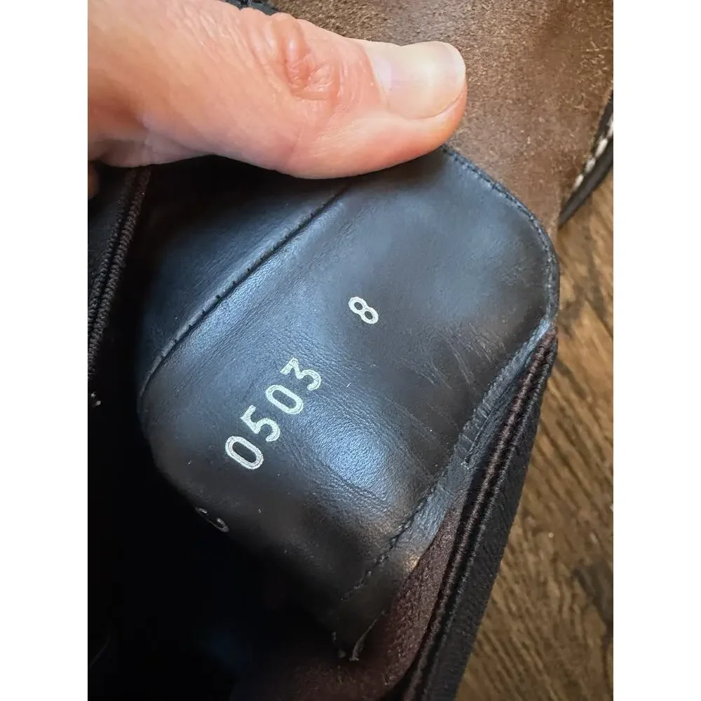 PRADA Suede Chelsea Boot Brown Size US 8 Made In Italy EUC - Picture 5 of 14